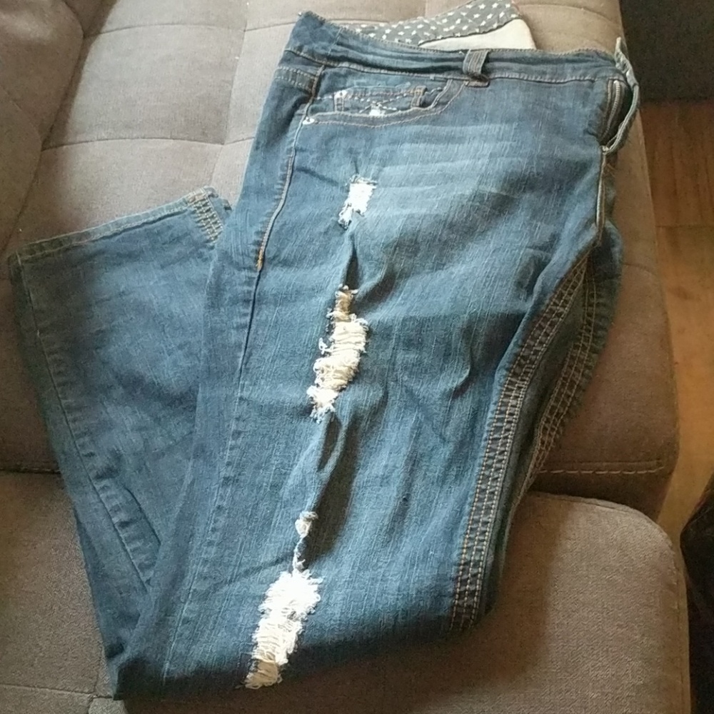 Torrid ripped jeans